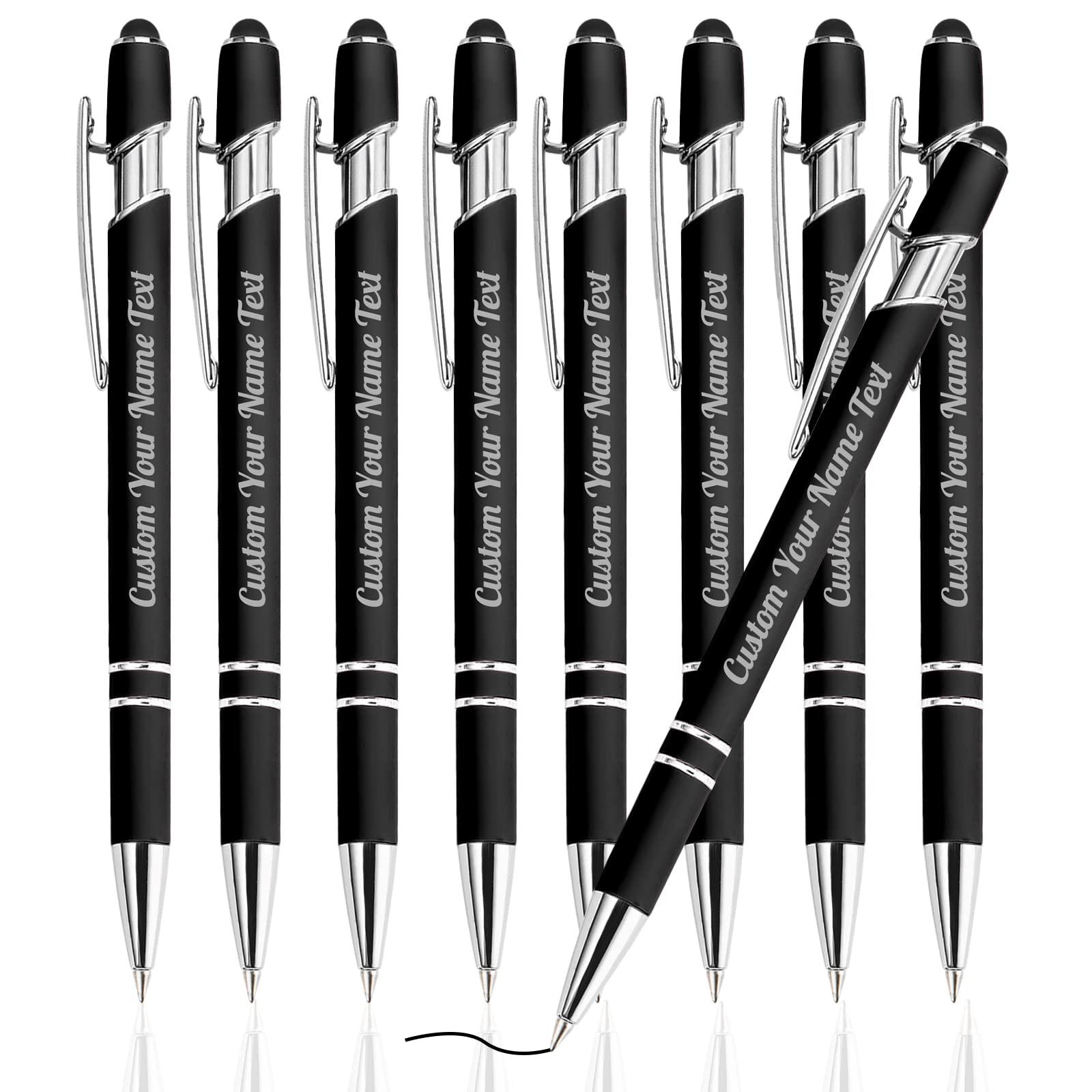 Westpearl Personalized Pen24pcs Bulk,Custom Ballpoint Pens with Engraved Business Name Message