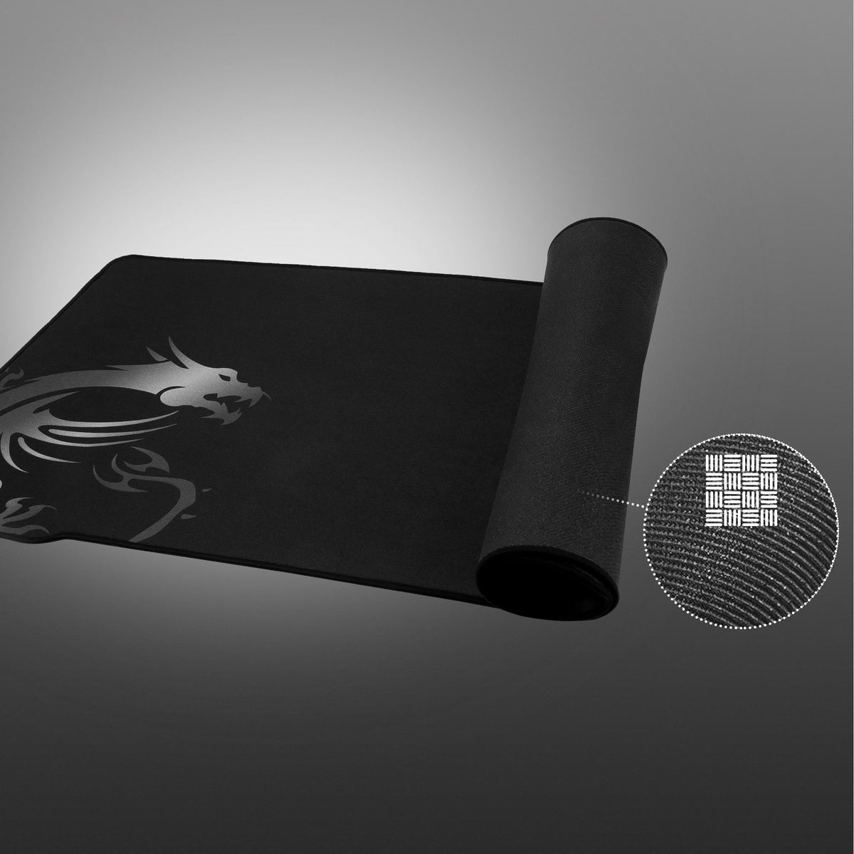 MSI Agility GD70 - XXL Extended Gaming Mouse Pad, Silk Gaming Fabric Surface, Soft Seamed Edges
