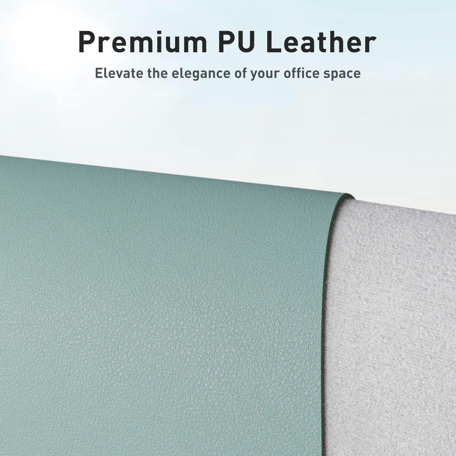 Aothia Faux Leather Desk Mat - Non-Slip PU Leather Desk Blotter, Waterproof Writing Surface, Large