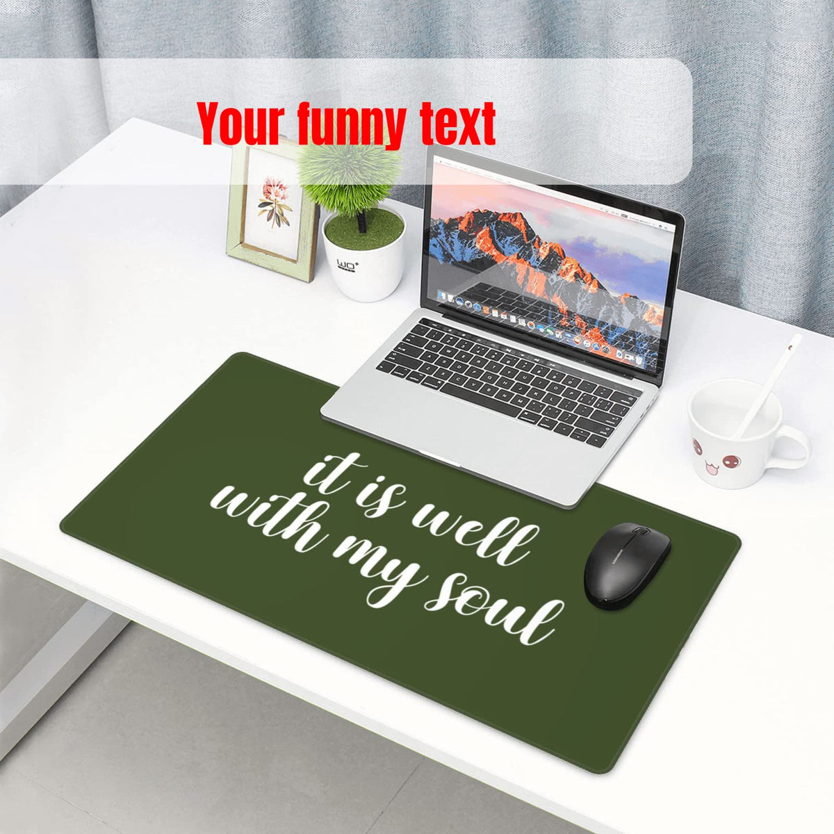 Custom Mouse Pad with Printing of Your Own Photo Image Logo Text Customized Personalized Mousepad
