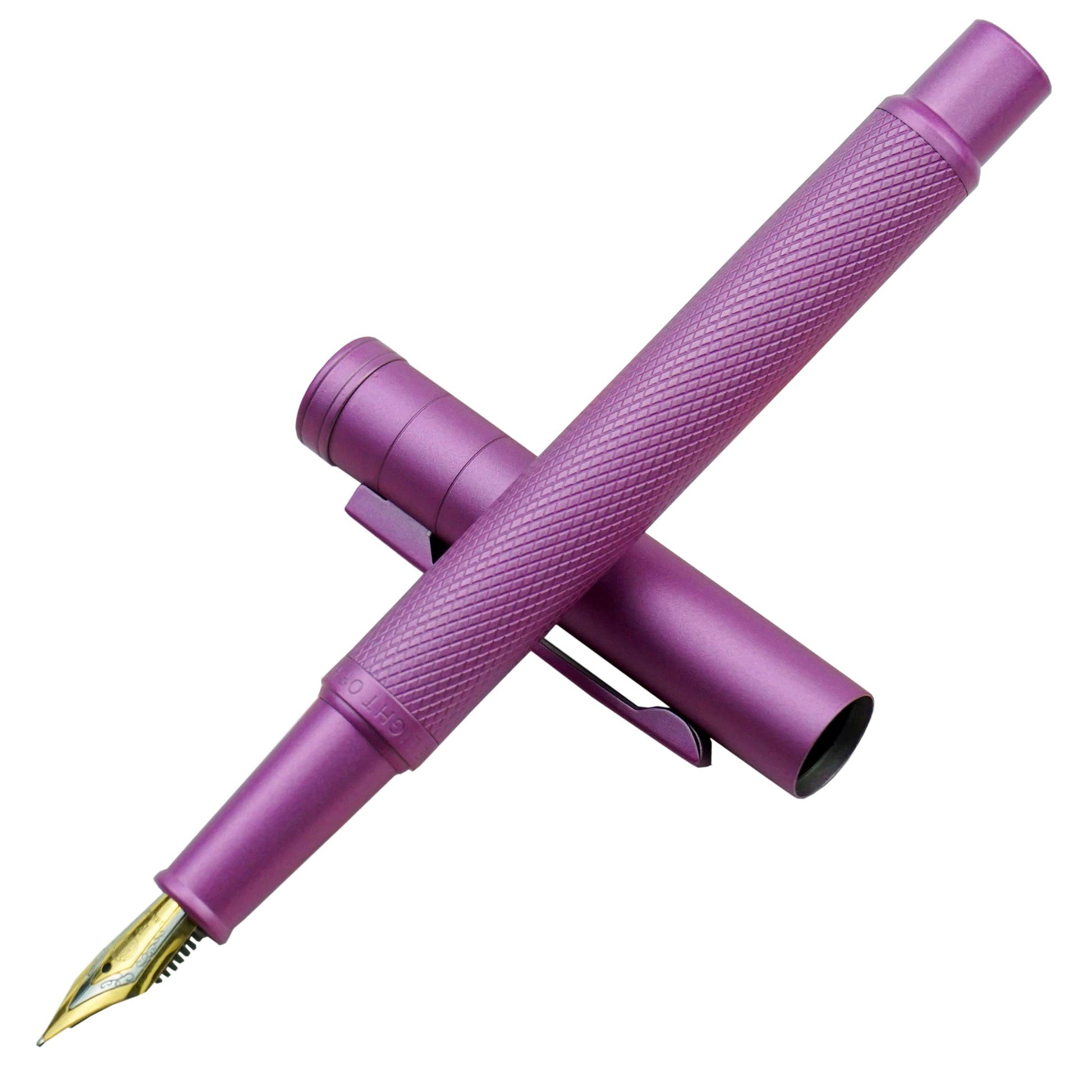 Asvine Pink Forest Fountain Pen Extra Fine Nib, Classic Design with Converter and Metal Pen Case