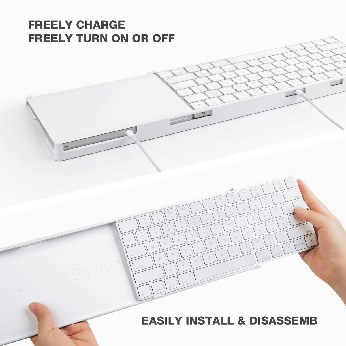 Bestand Stand Compatible with Apple Magic Wireless Keyboard and Apple Magic Trackpad (Apple