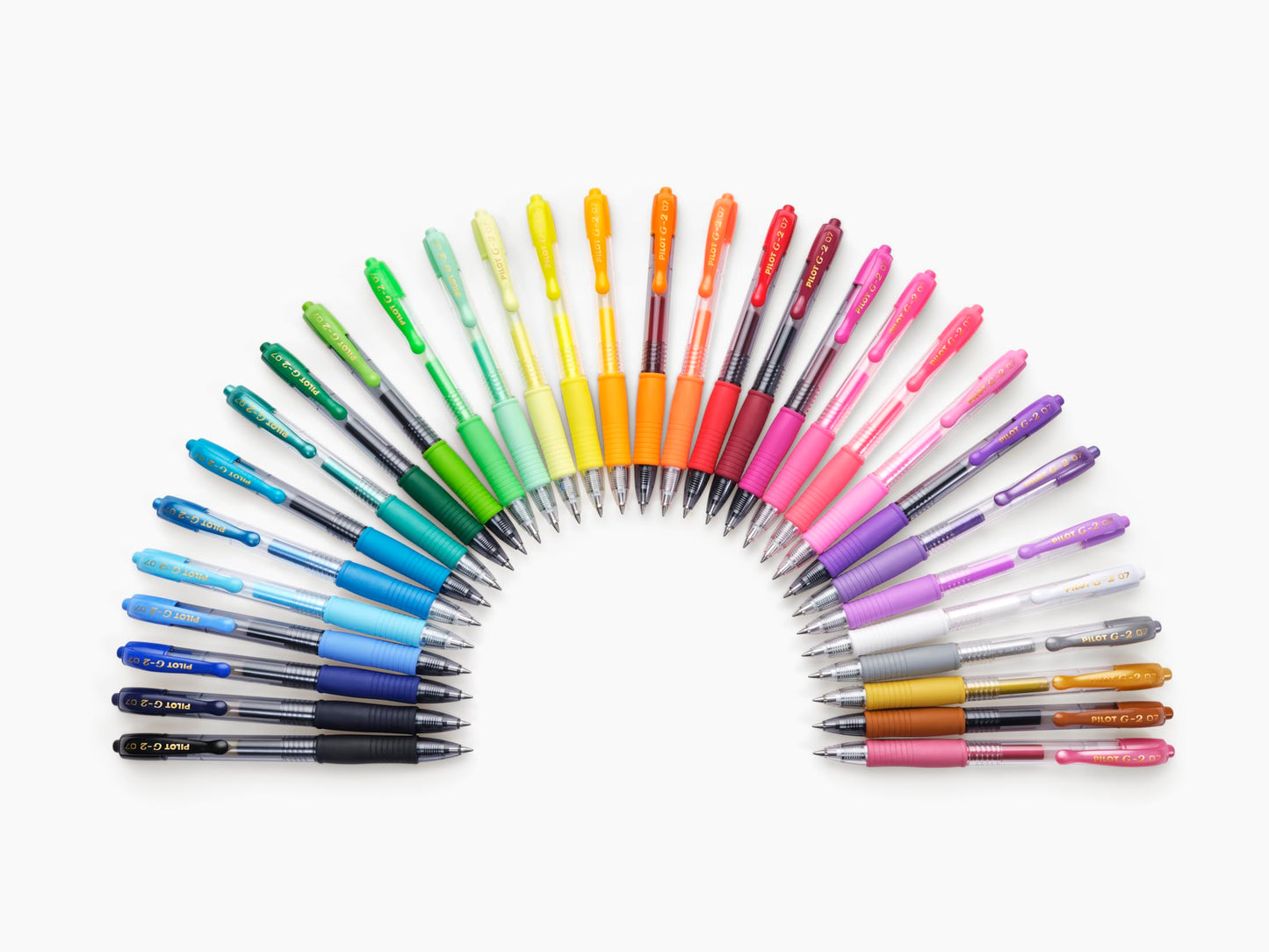 Pilot Flowpack 6 G-2 Gel Ink Rollerball Pen Medium Tip Black