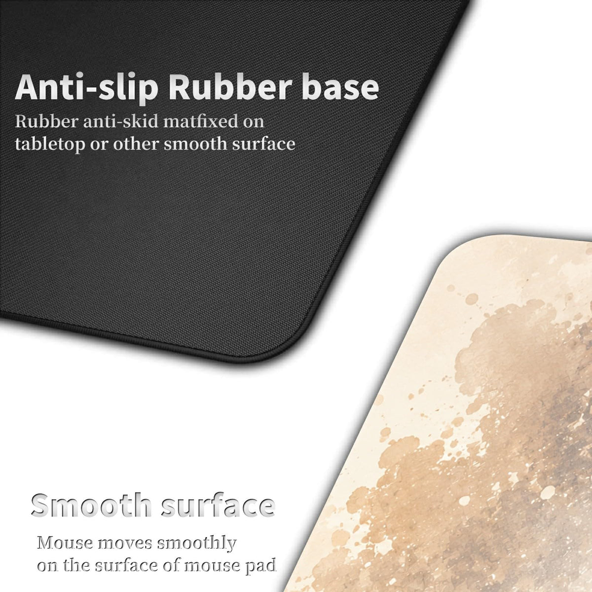 Mischievous Cat Pair Large Mouse Pad, 31.5 x 11.8 in Extended Desk Mat