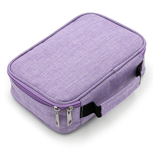 BTSKY® High Capacity Zipper Pens Pencil Case- Multi-Functional Stationery Pouch 72 Slots Colored