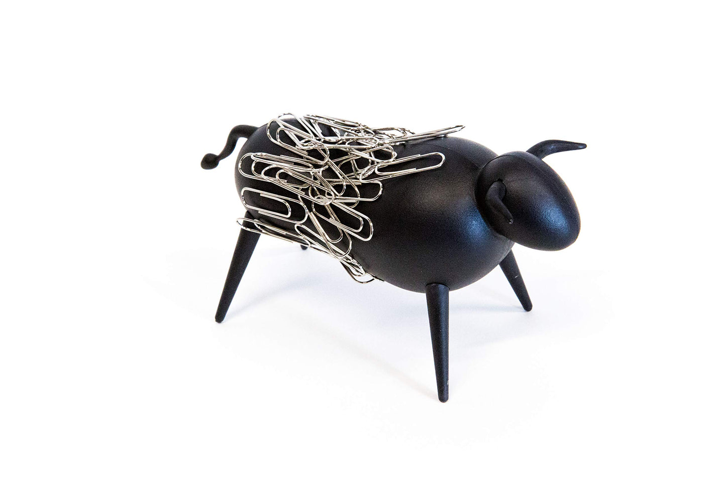 Magnetic Bull Paperclip Holder - Funny Office Desk Accessories, Secure Magnetic Paper Clip Holder