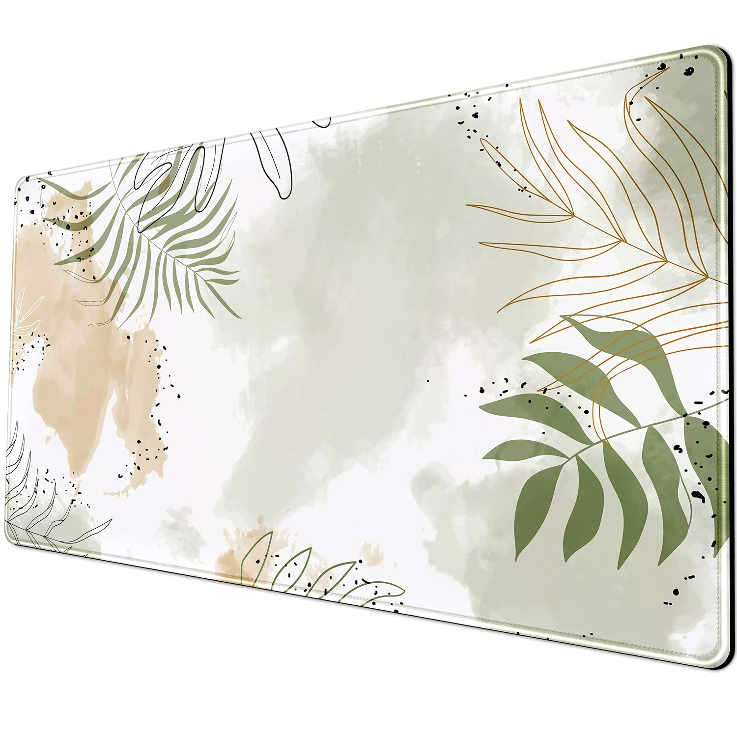 Keyboard mat Kawaii Mousepad Matcha Green Plant Abstract Accessories Desk pad Mouse mat for Desktop
