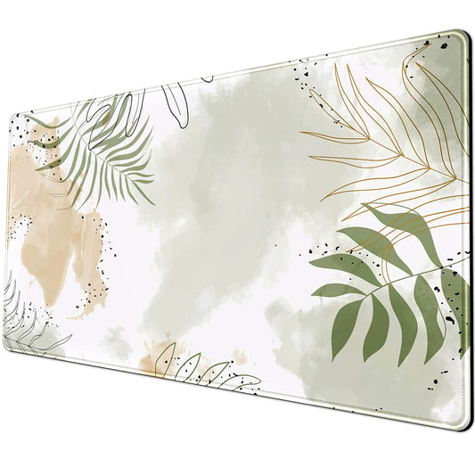 Keyboard mat Kawaii Mousepad Matcha Green Plant Abstract Accessories Desk pad Mouse mat for Desktop