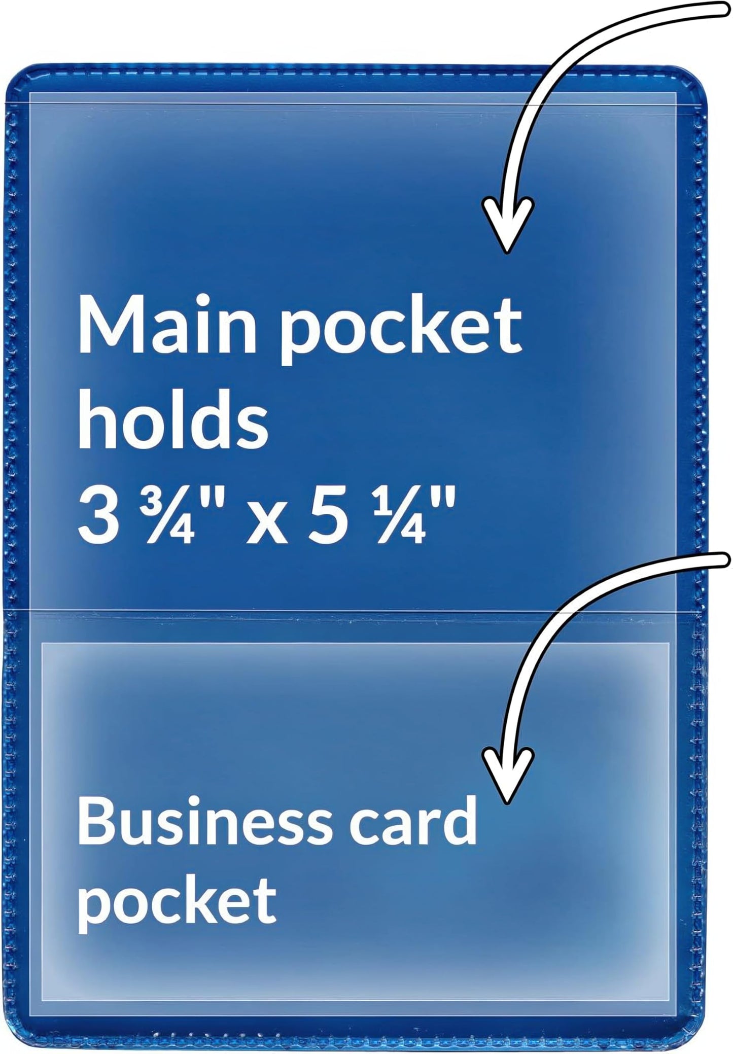 StoreSMART® - Metallic Blue-Back Auto Insurance & ID Card Holders - 20 Pack - RFS20-MB20