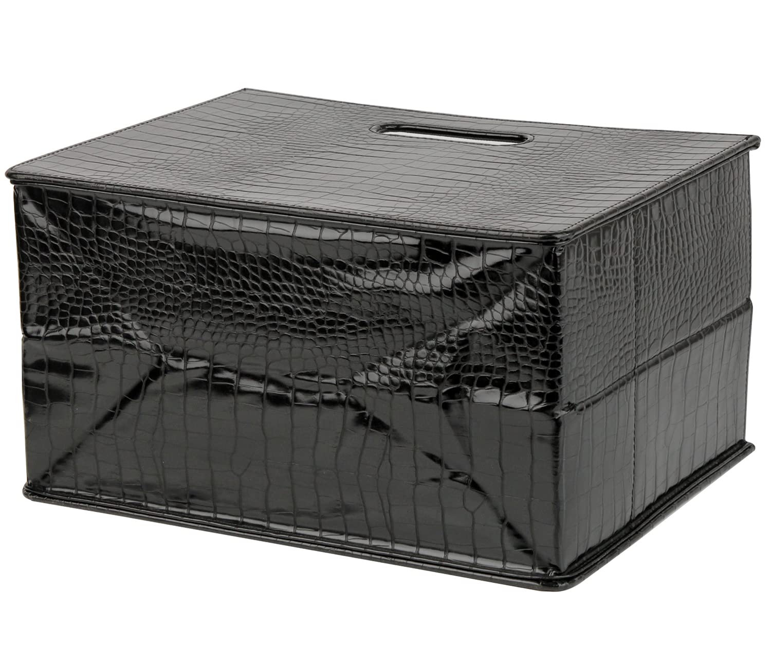 HofferRuffer Magazine Basket Holder, Foldable Magazine Rack, Document File Holder Organizer, File