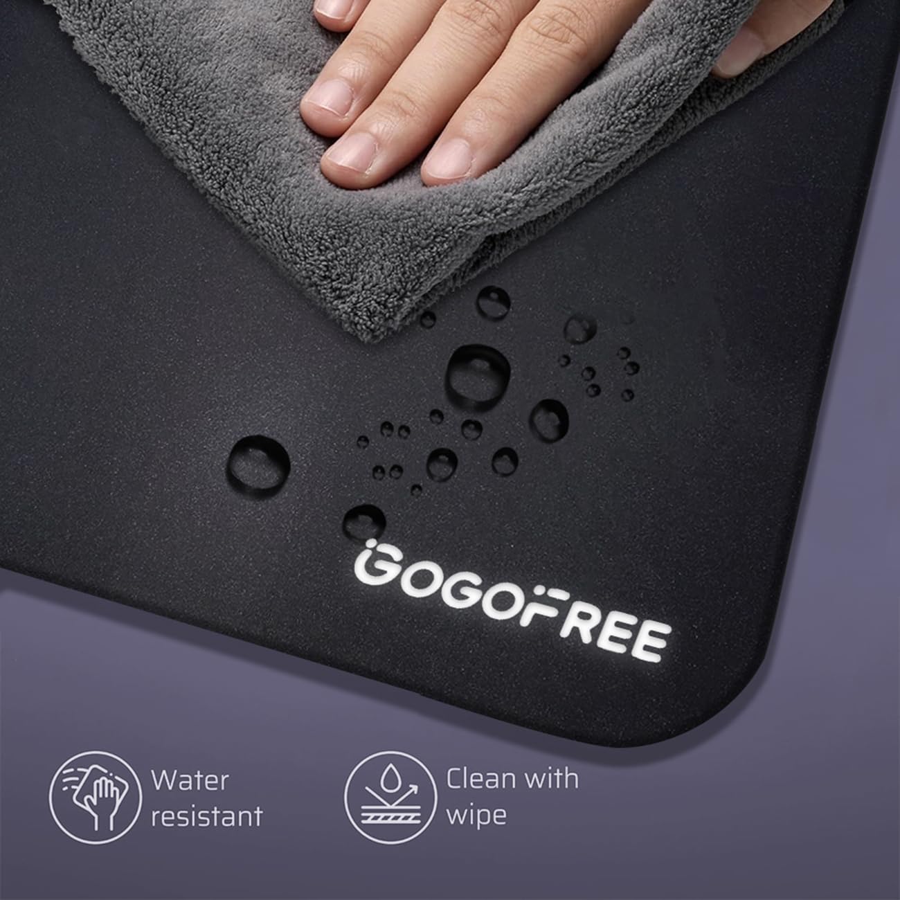 Glass Gaming Mouse Pad, Professional Esport Tempered Glass Mouse Pad Ultra-Smooth Micro-Etched