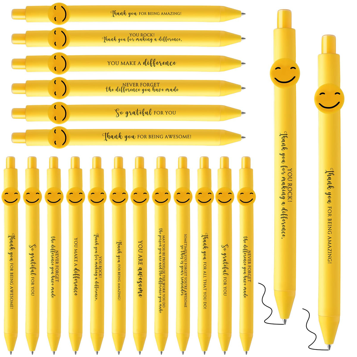 Fuutreo 50 Pcs Funny Pens Employee Appreciation Gifts, 10 Style