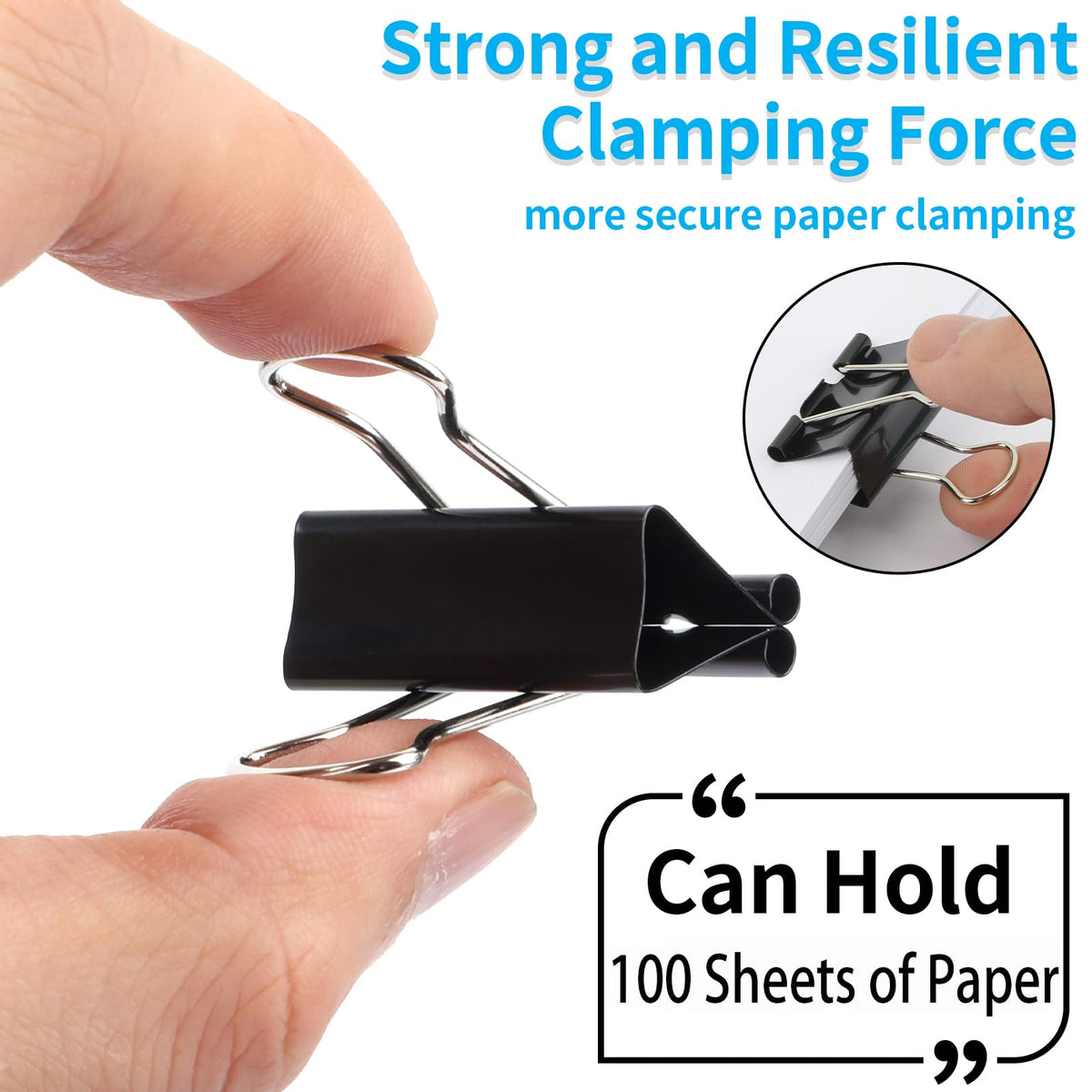 180Pcs Small Binder Clips, Mini Binder Clips, Clips Office Supplies