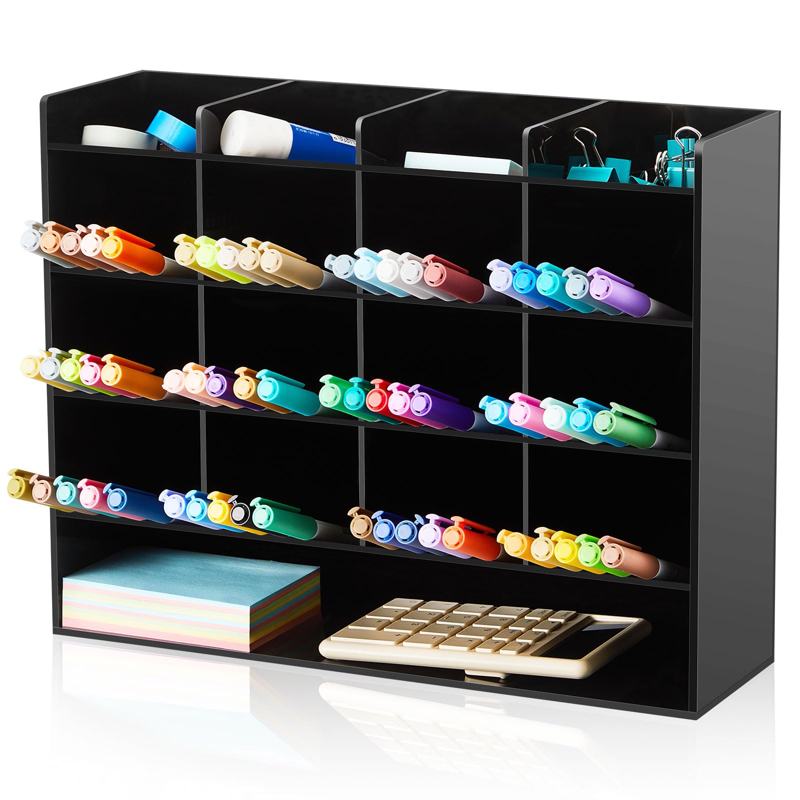 MotiMind Acrylic Pen and Marker Organizer for 200 Markers