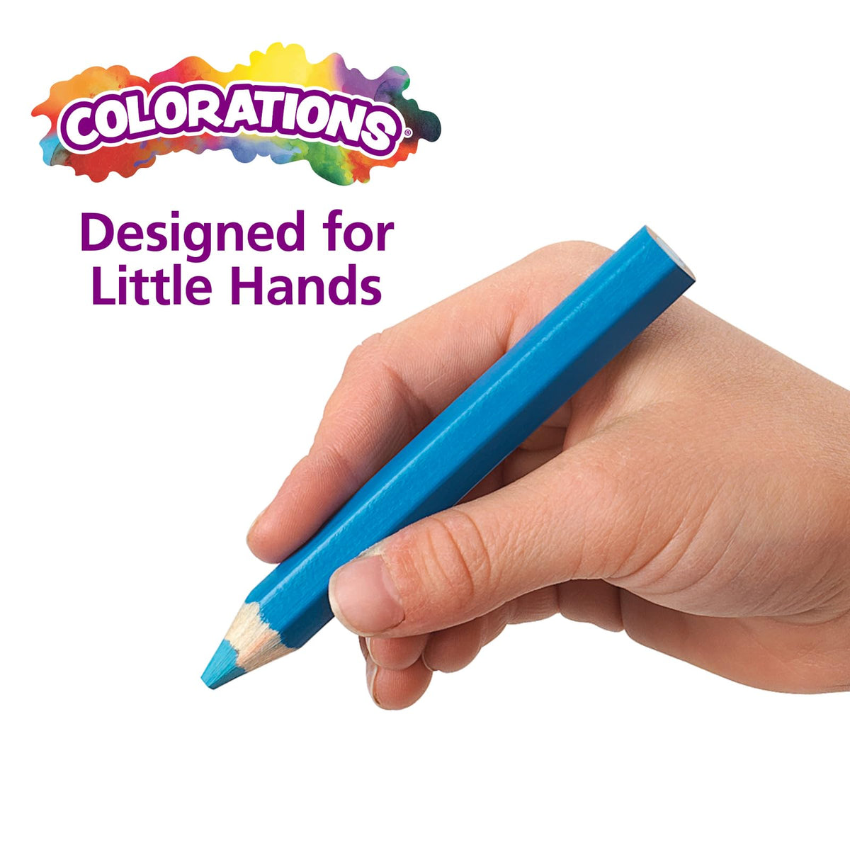Colorations STUBPEN Stubby Chubby Colored Pencils for Kids - Set of 48