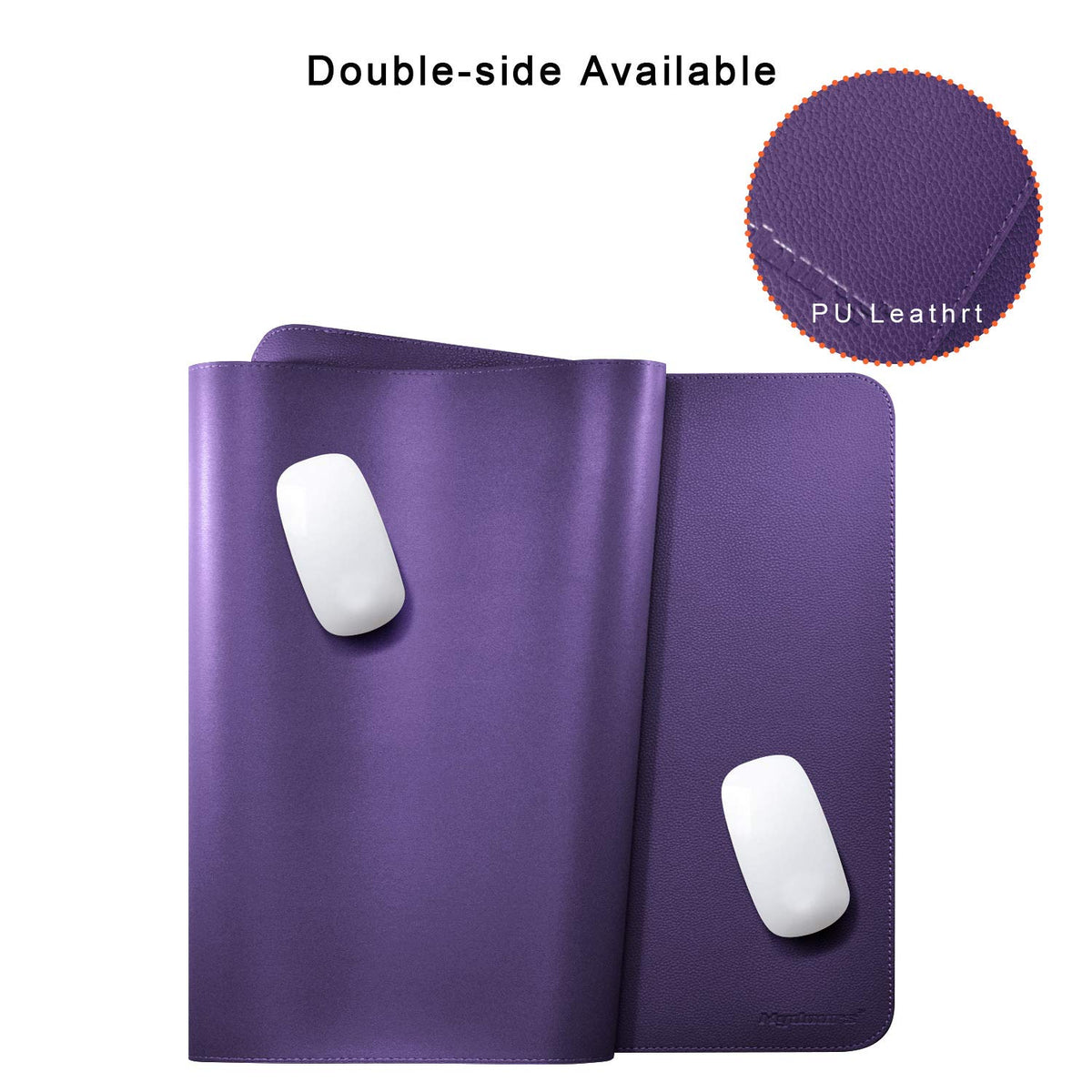 Mydours 38"x16" Large Desk Pad, Purple Desk Mat, XL PU Leather Mouse pad