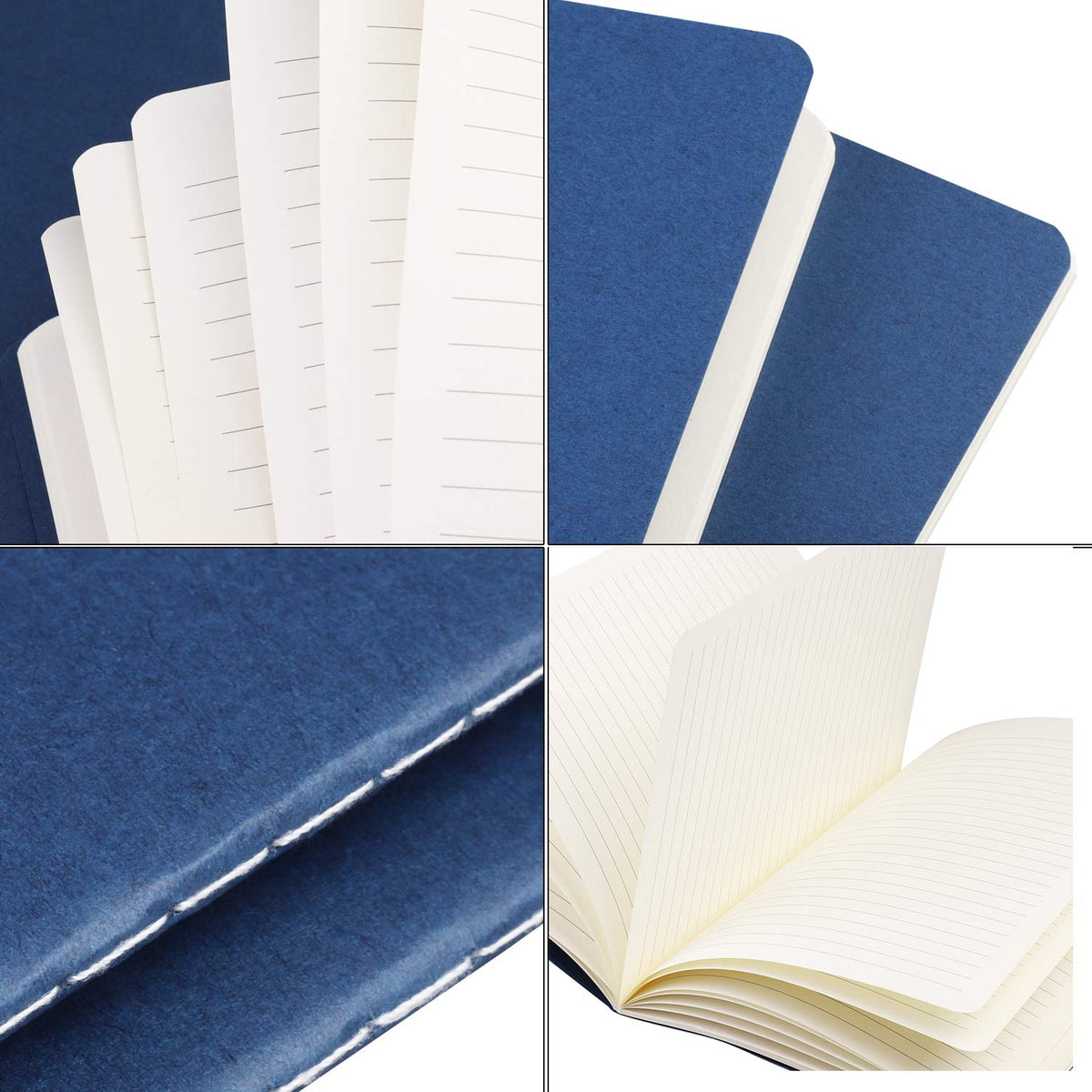 XYark 12 Pack College Ruled Notebook Journals Bulk, Lined Paper, 60 Page, 5.5x8.3 inch, A5, Travel