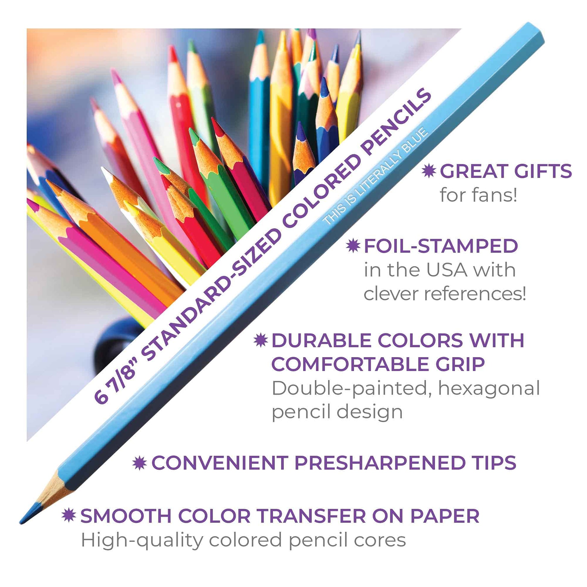 Pun Labs Colors & Recreation-Themed Colored Pencil Set for Fans of Parks & Rec | Set of 12 Parody