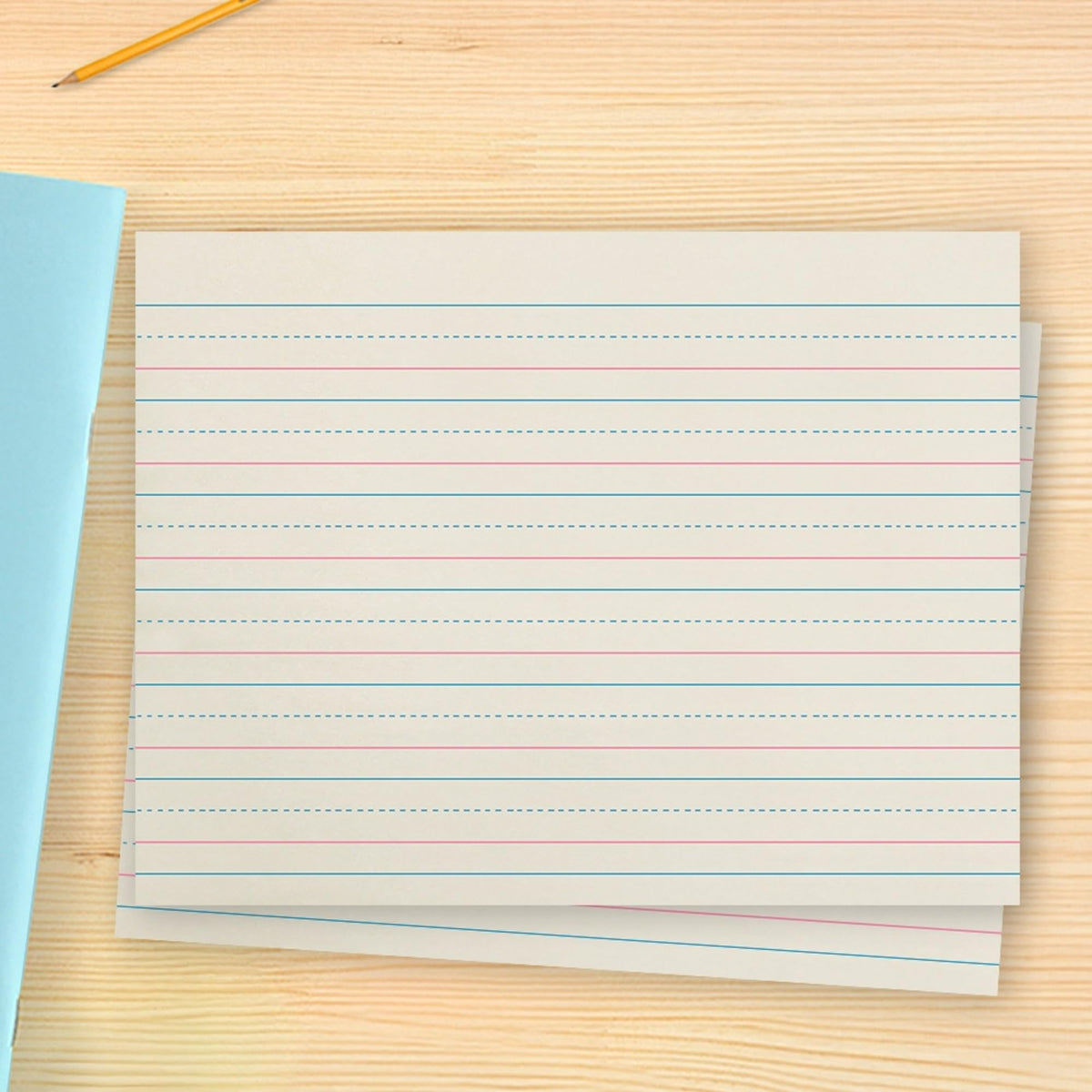 School Smart Zaner-Bloser Writing Paper, Handwriting Practice Lined Paper, Grade 2 Learning, 3/4