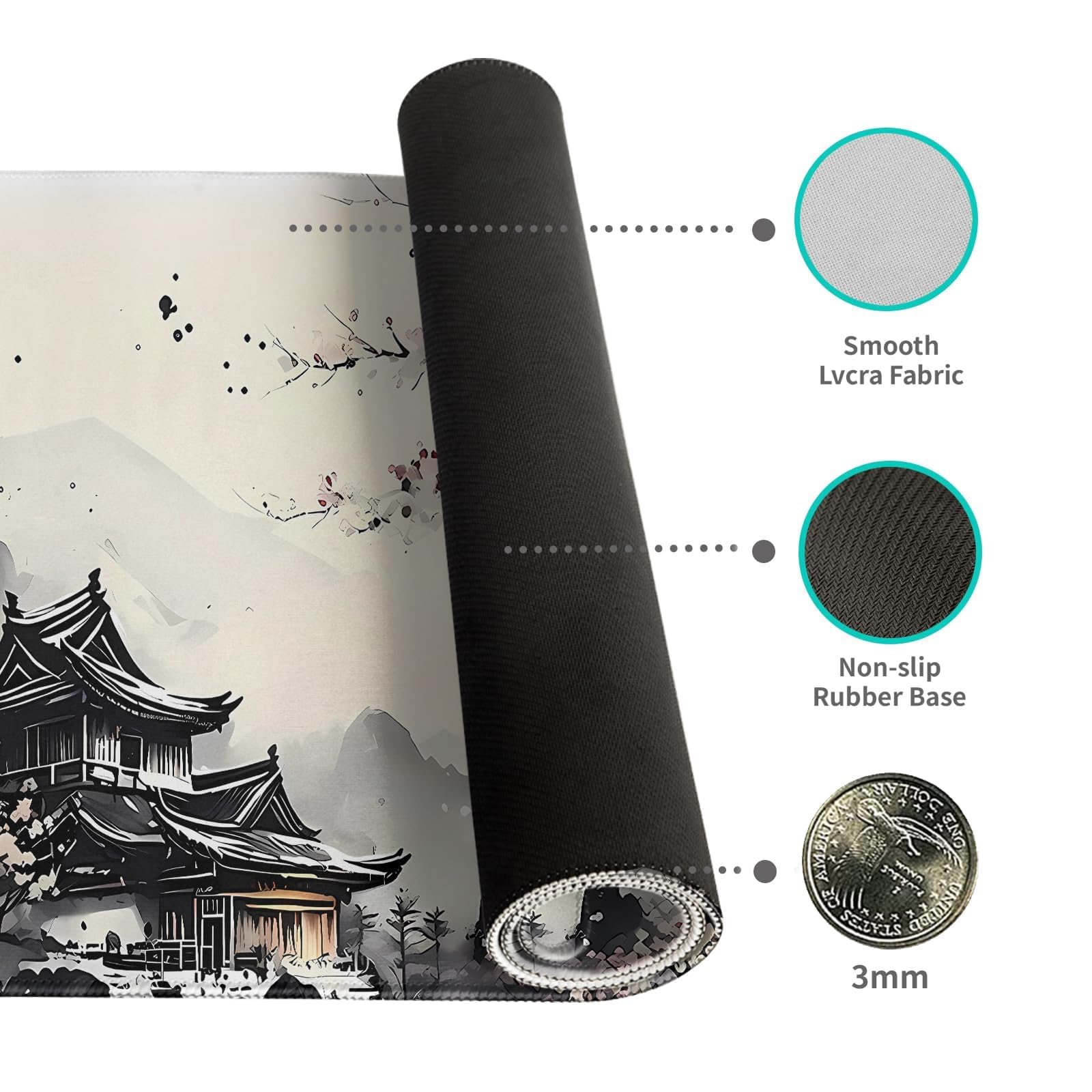 Gaming Mouse Pad Desk Pad XL Large Mouse Mat Keyboard Mat Office Desk Decor AccessoriesKeyboard Mat