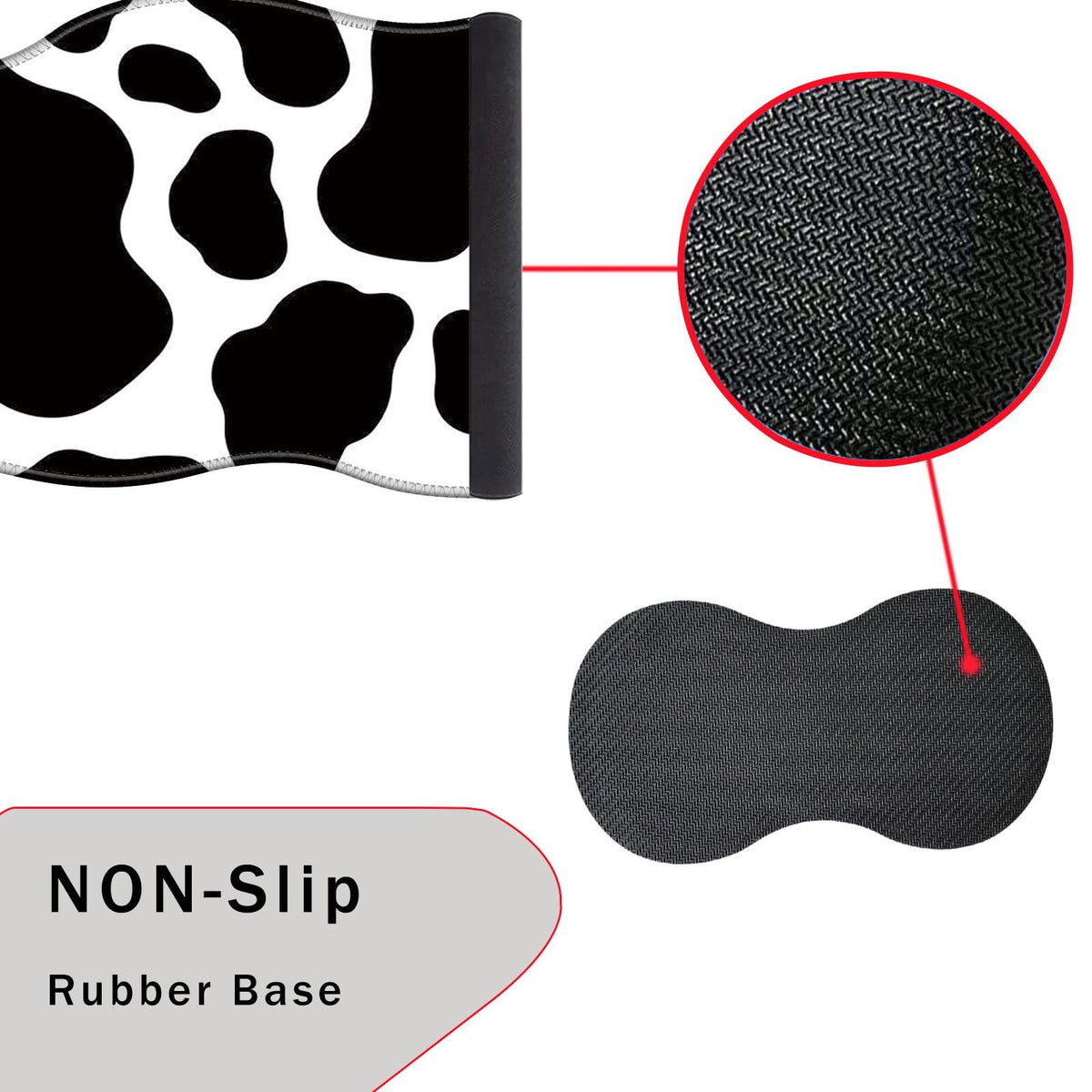 CICPLKSE Mouse Pad with Wrist Support + Desk Mat + Coaster 3 in 1 Set, XXL Large Gaming Mousepad