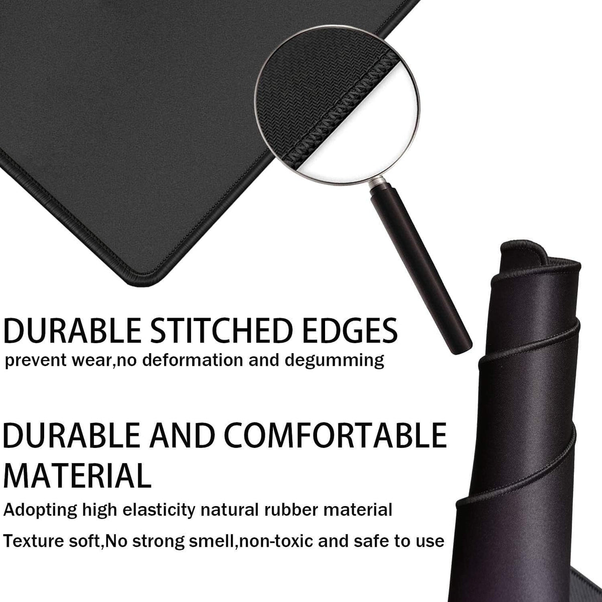 Gaming Mouse Pad,Large Waterproof Extra Large Mouse Pads with Stitched Edge