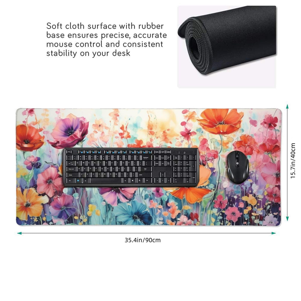 35.4 x 15.7 in, Waterproof XXL Large Mouse Pad for Desk, Extended Keyboard Mouse Mat for Computer