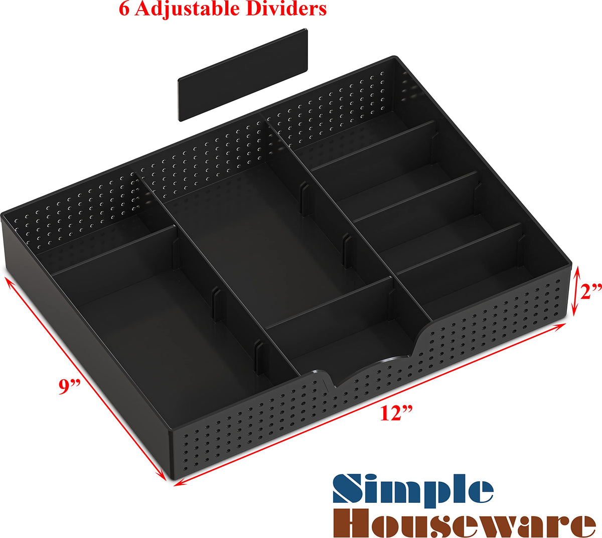 Simple Houseware Desk Monitor Stand Riser w/ Adjustable Tray, Espresso