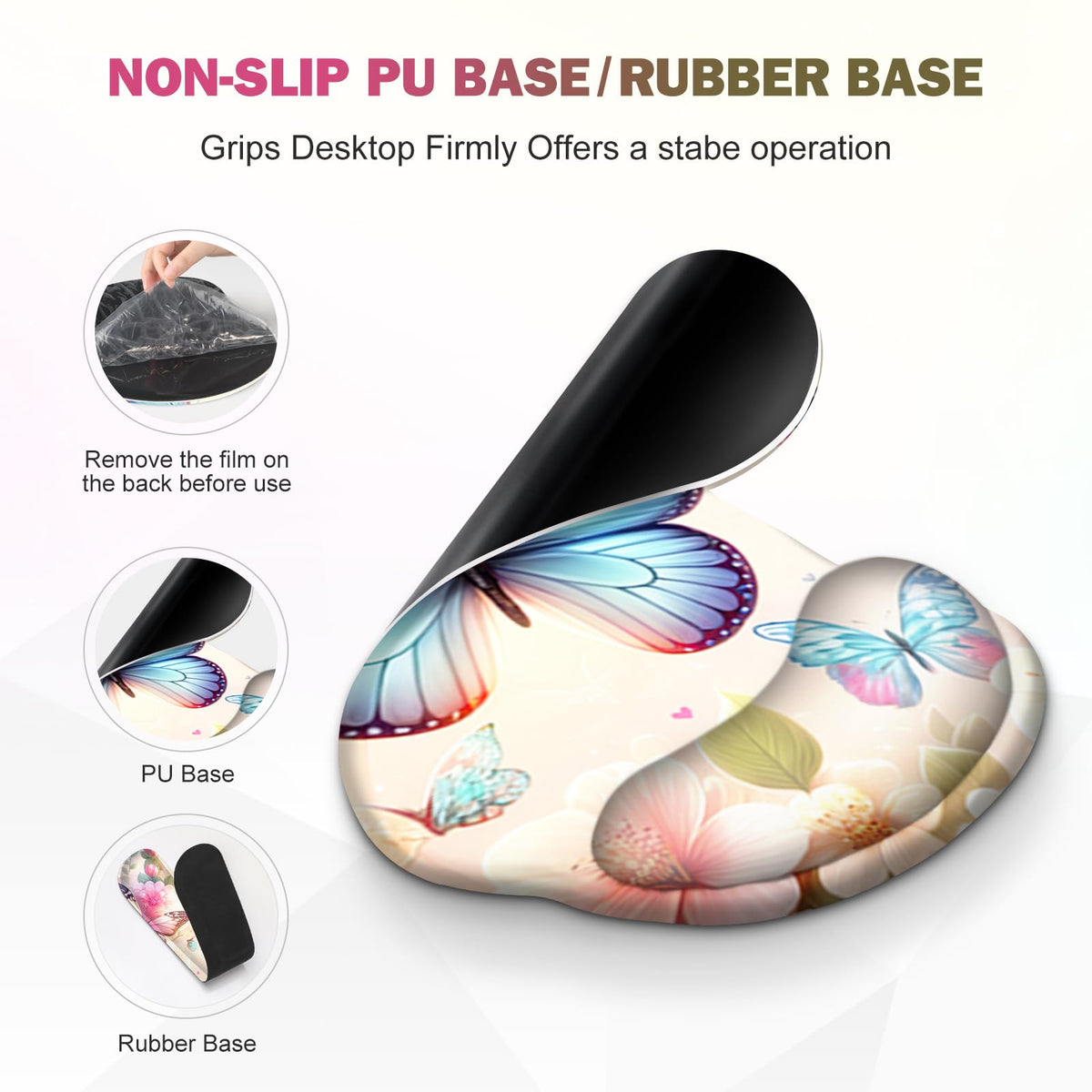 Gaming Mouse Pad, Large Desk Mat, 4in1 XXL Mousepad Cute Desk Pad Protector