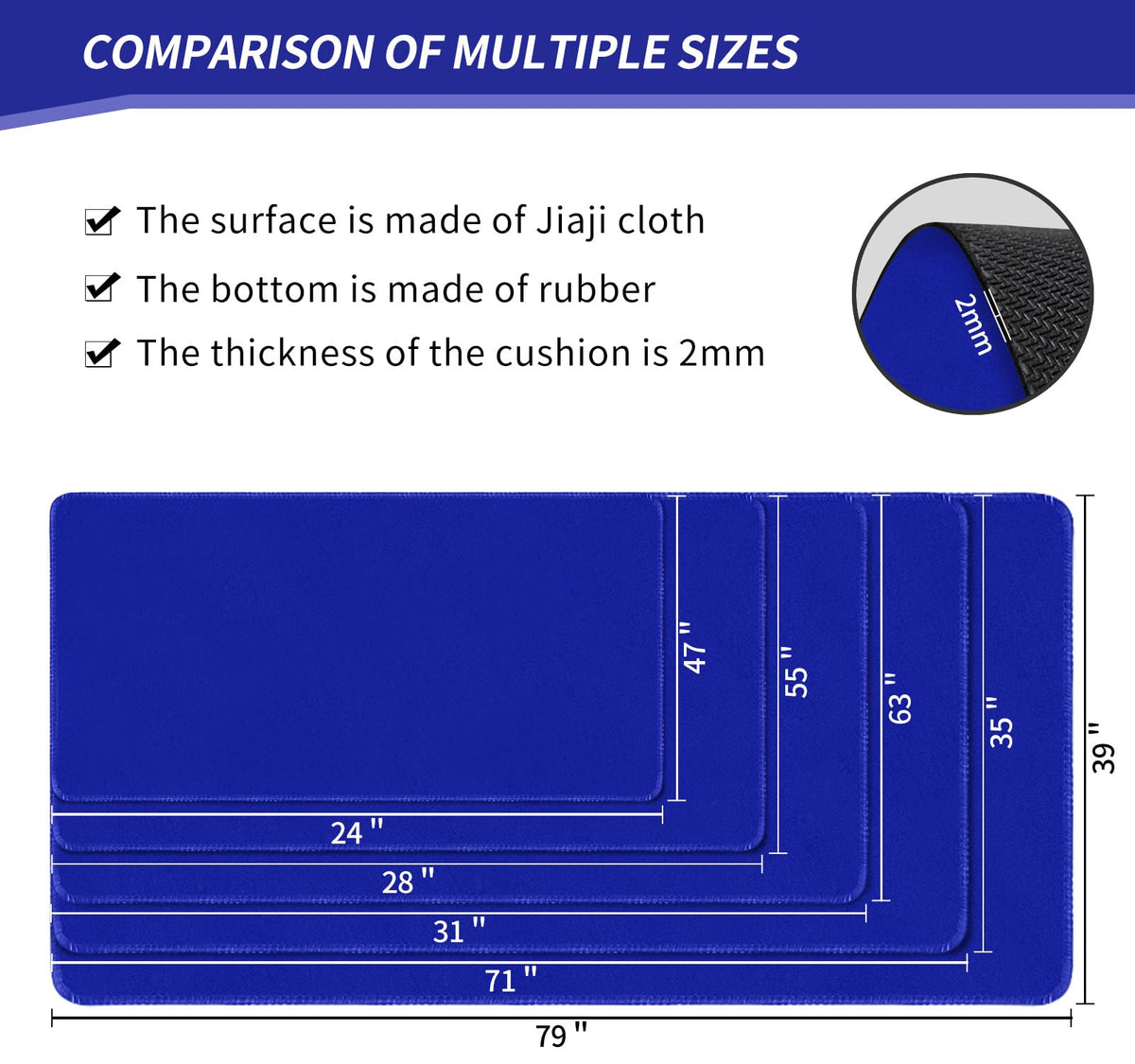 LERYG Large Tabletop Game Playmat,Poker Mat，Water and Stain Resistant Non-Slip Desk Mat,Mahjong