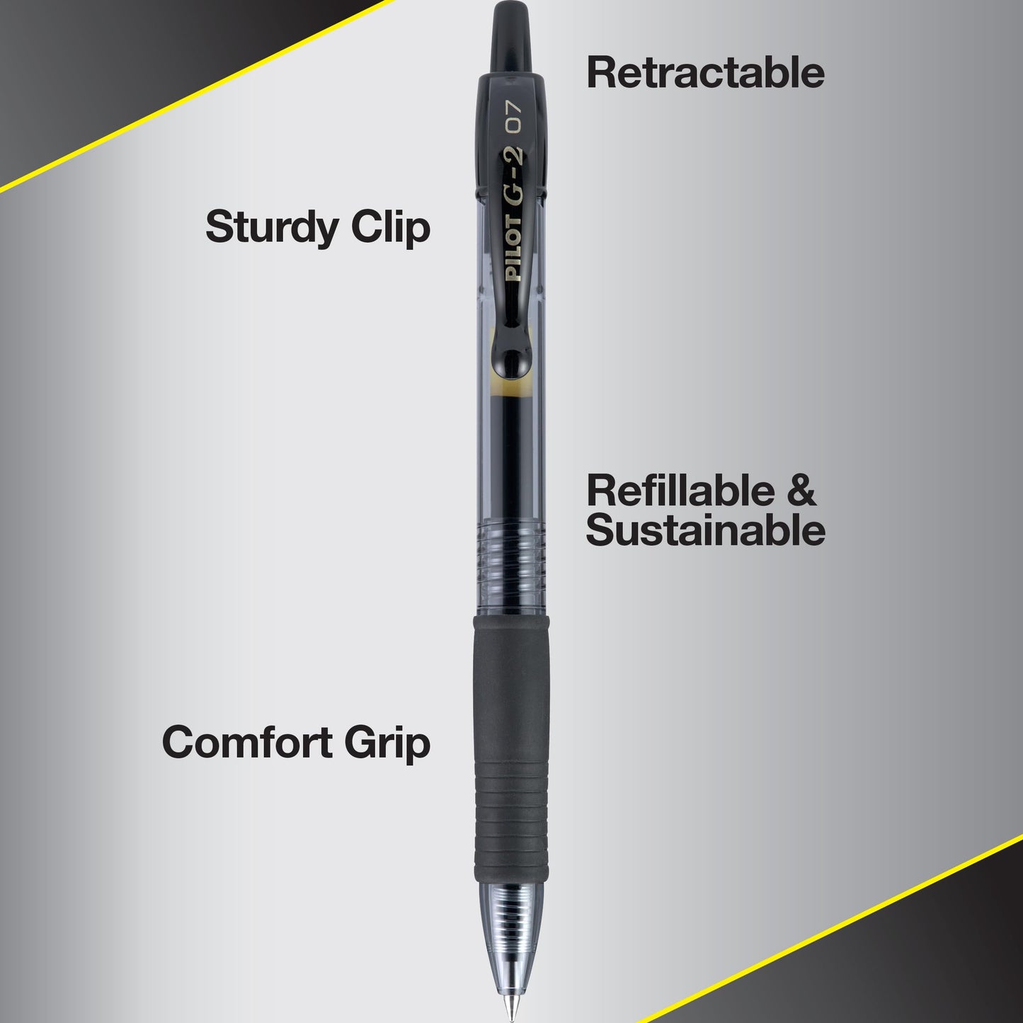 PILOT G2 Refillable and Retractable Gel Pens, 0.7mm, Neon Colors, 36-Pack