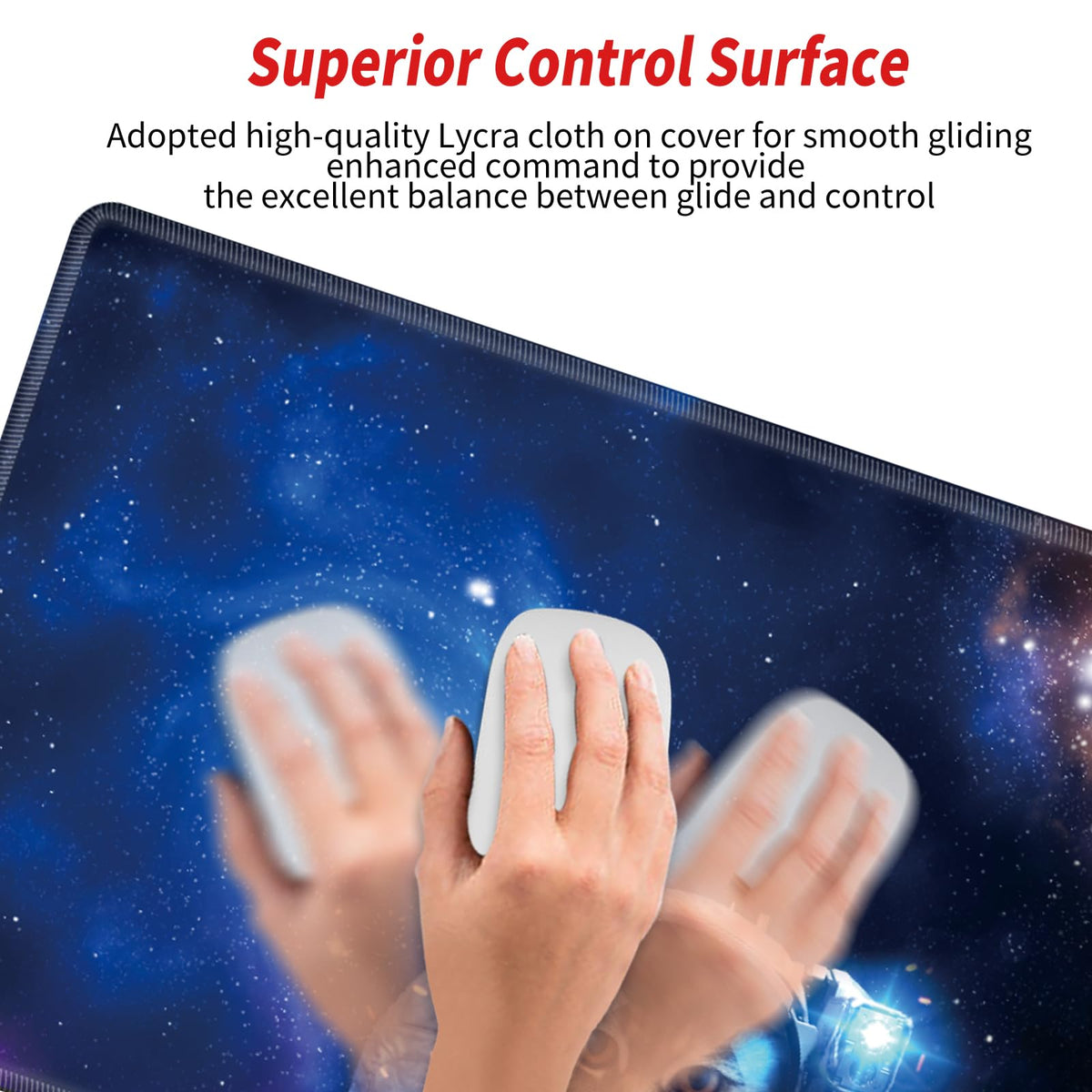 48x24 Mouse Pad Gaming Mousepad 48 Inch Desk Mat Giant Desk Pad Large Computer Mat XXXXL Space Cat