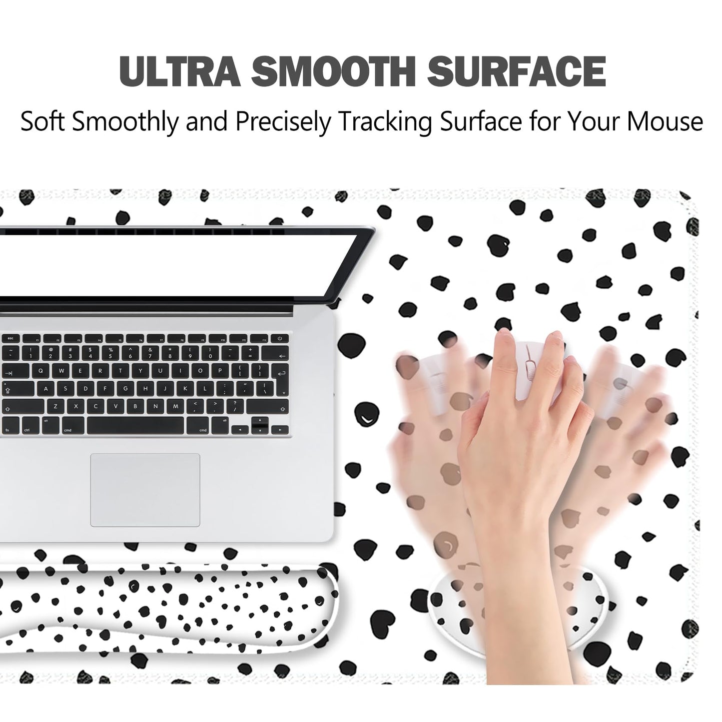 ToLuLu Ergonomic Gaming Mouse Pad, Memory Foam Keyboard Mouse Wrist Rest