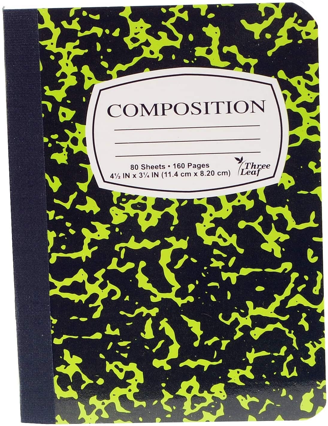 6 Mini Marble Composition Notebooks, 4-1/2" x 3-1/4", College Ruled, 80 Sheet (160 Pages) - Colors: