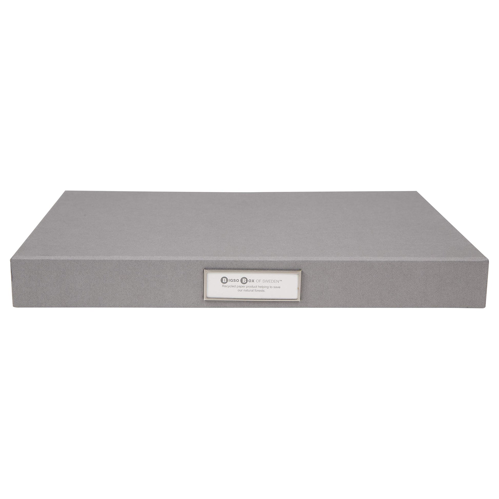 Bigso Sven Fiberboard Classic Hinged Document Box - File Organizer for Important Paperwork
