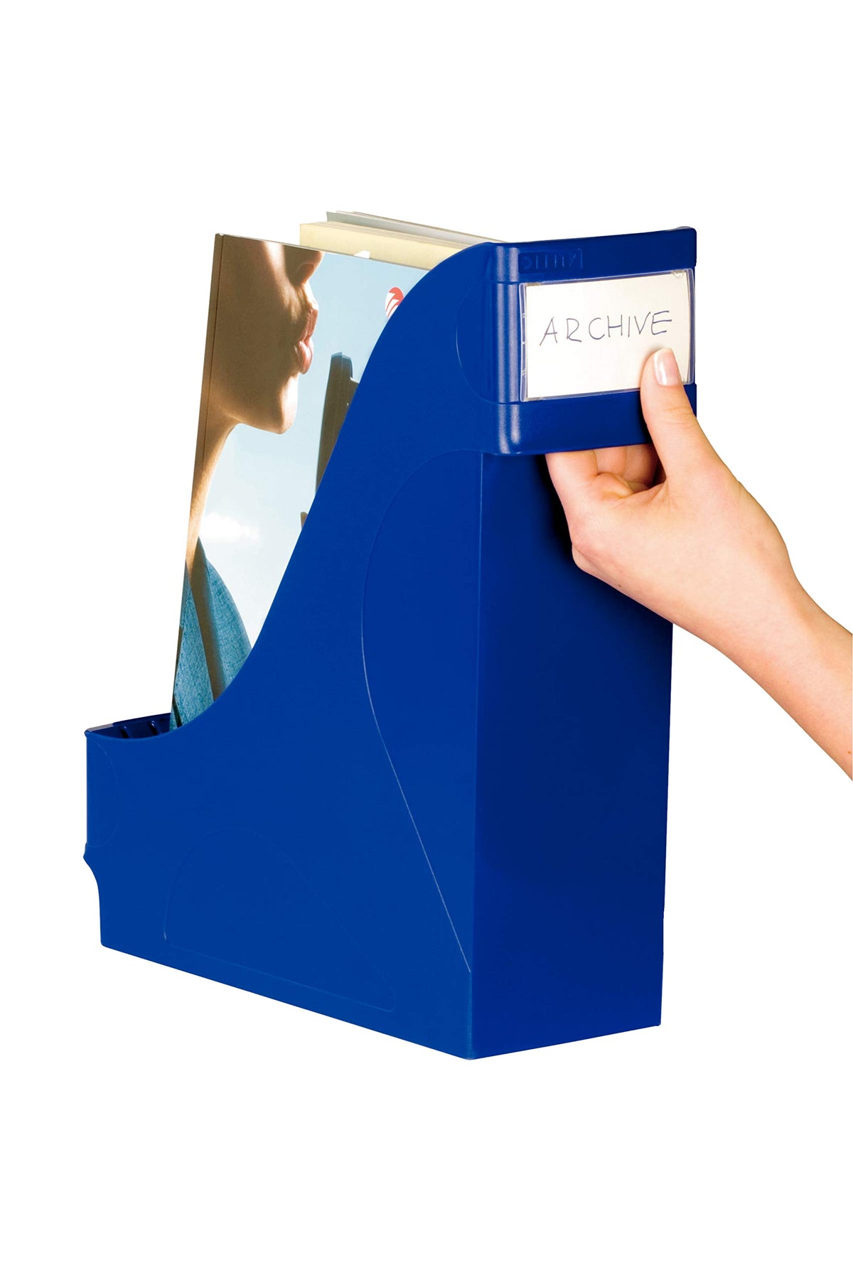 Leitz Extra Wide Magazine File, A4, Blue, 24250035