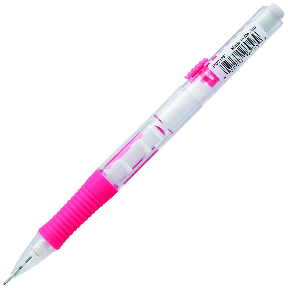 Pentel QUICK CLICK Mechanical Pencil (0.7mm), Pink Barrel, Box of 12 Pencils (PD217P)