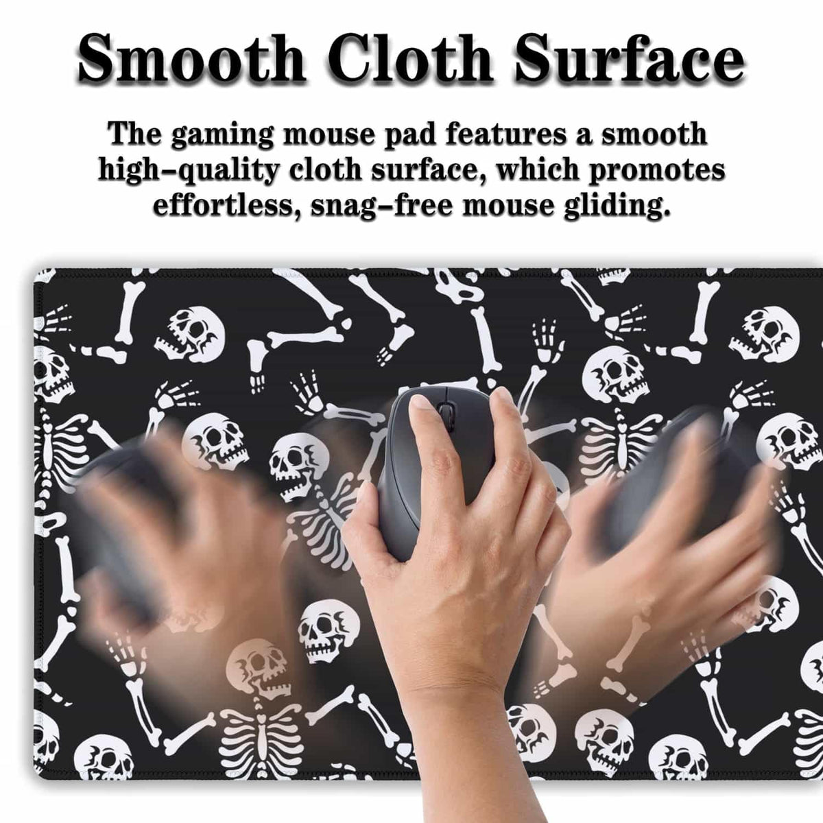 Samgula Long?Mouse?Pad Black Keyboard Mat, Big Mouse Pads Large Mousepad XXL Mats, Gaming Desk Pad