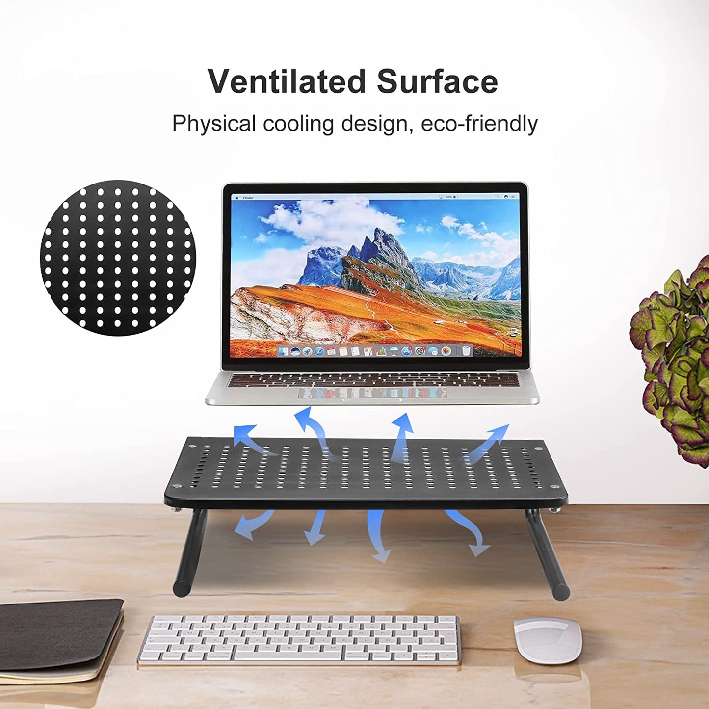 suptek Monitor Stand Riser for Computer,Laptop,Printer, Notebook and All Flat Screen Display with