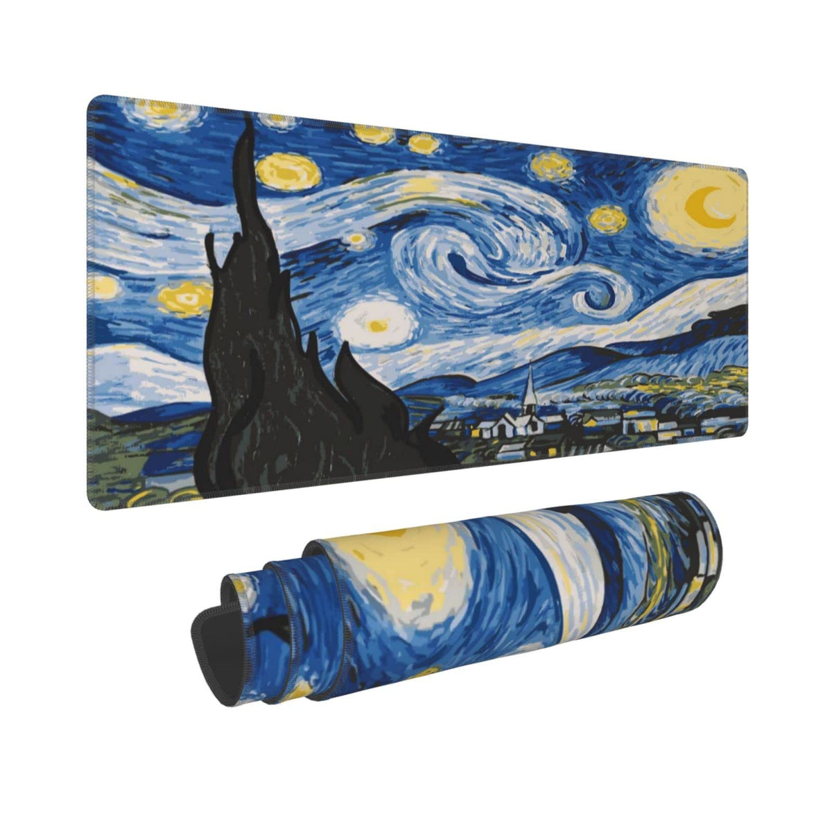 Sigouyinei Extra Large Desk Pad 31.5x12in Office Gaming Non-Slip Mouse Pad