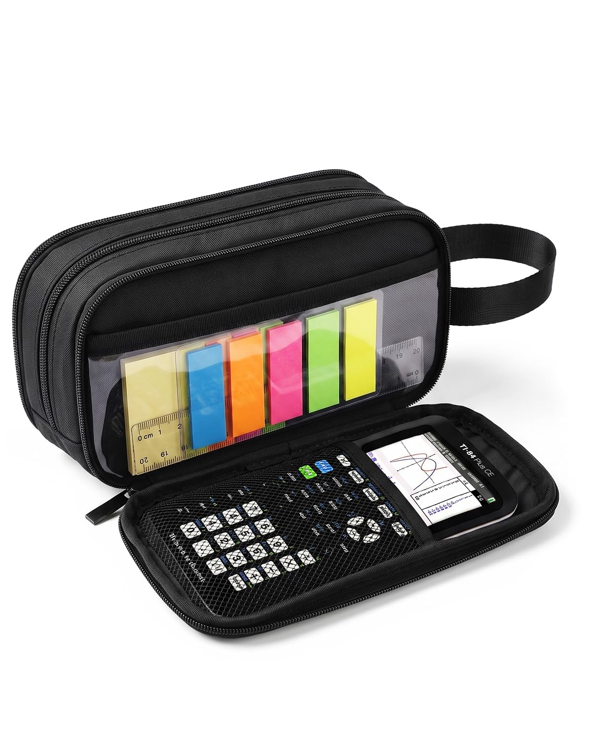 Fmeida Pencil Case Pouch Expandable - Extra Large Pencil Pouch Aesthetic Pencil Bag Office