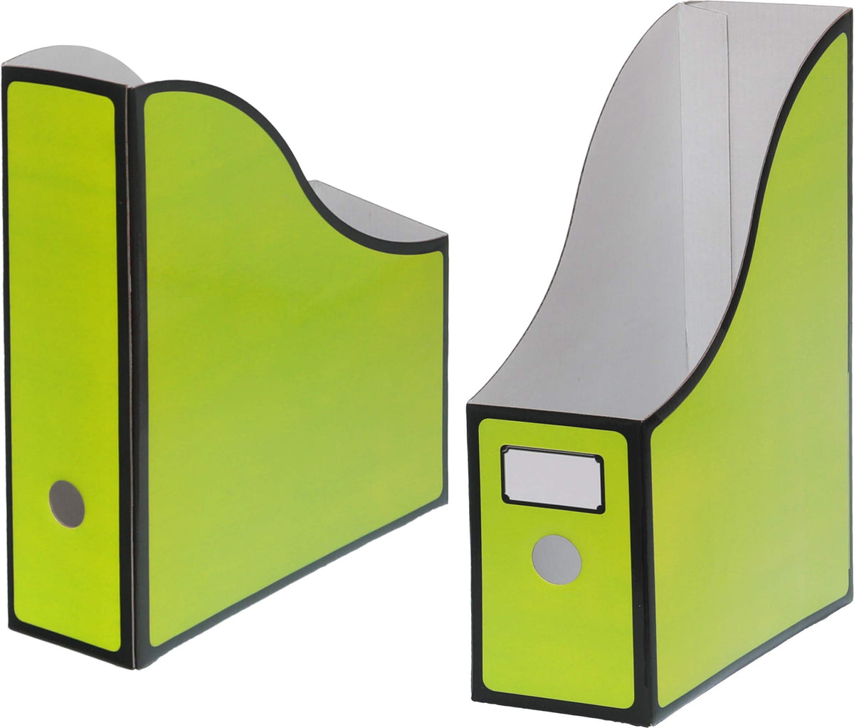 Simple Houseware 6-Pack Cardboard Magazine File Holder Box, Multicolor
