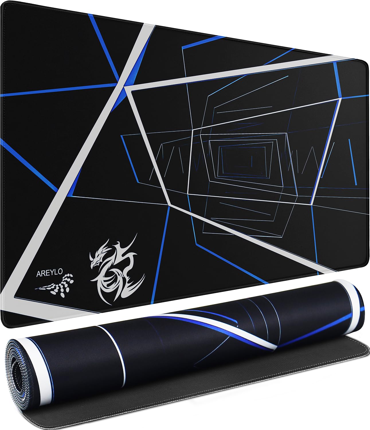 Gaming Mouse Pad Large, Waterproof Extra Large Mousepad with Stitched Edges, 31.5" x 15.7" Non-Slip