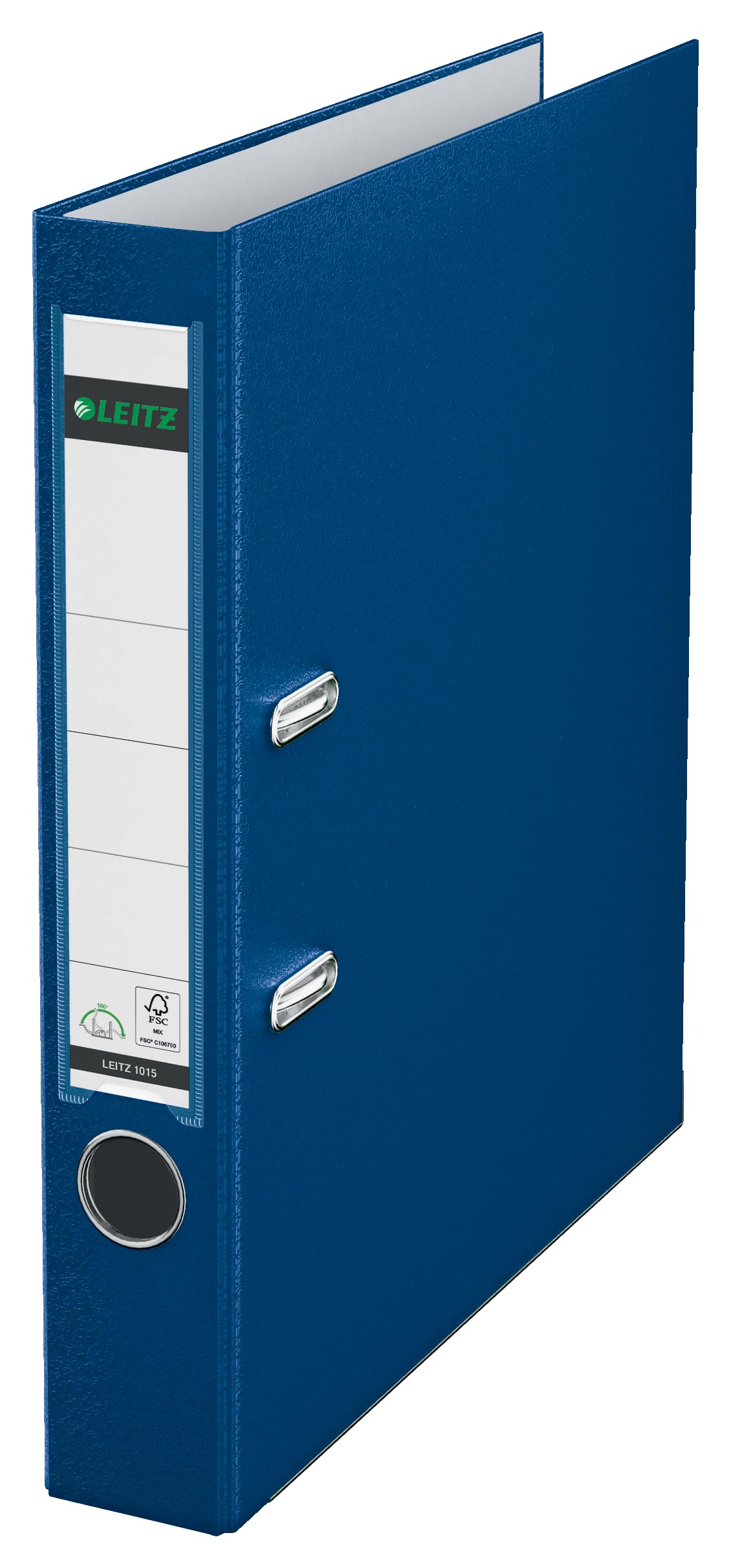 Leitz 2-Ring 2-Inch Premium Linen Textured A4 Sized European Binder, Blue (1015-BL)