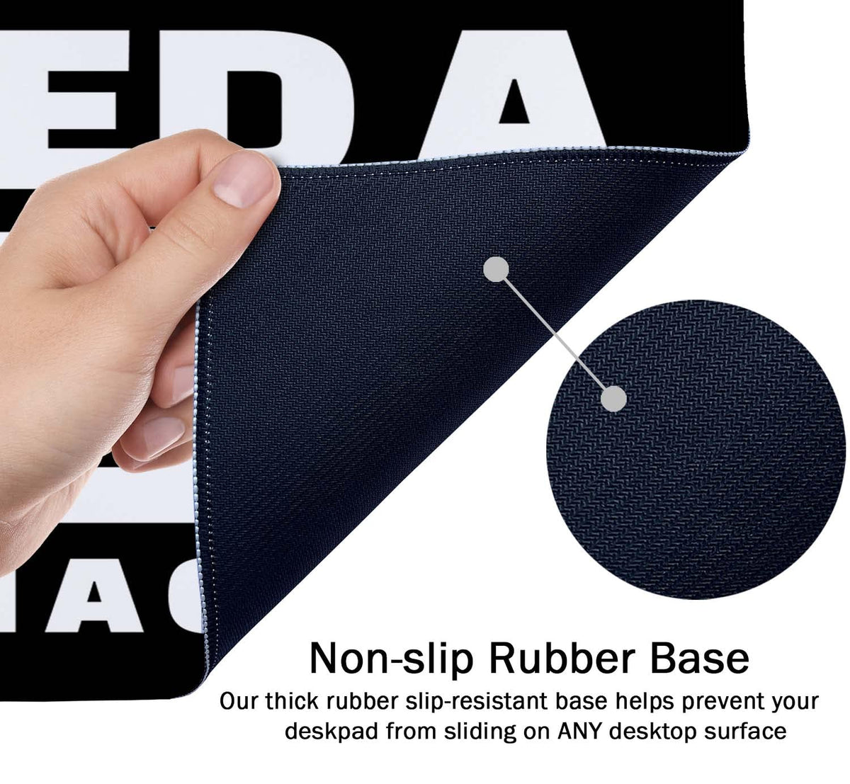 SSOIU Funny Quote Large Mouse Pad, Full Desk XXL Extended Gaming Mouse Pad 35.5" X 15.7"