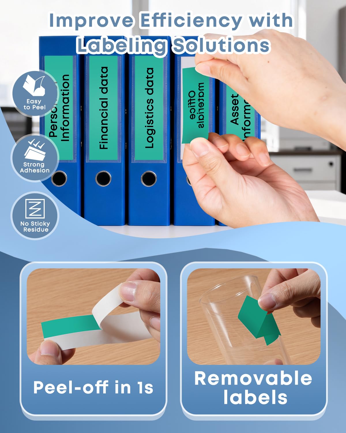 COLORWING 24mm Green Label Tape Replace for Brother TZe-751 TZe751