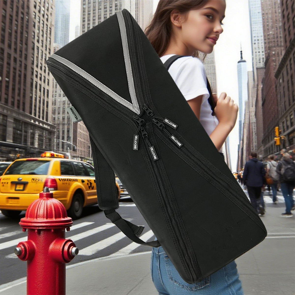 GETTOONE 88 Key Keyboard Case for Digital Pianos (52.4") - Padded Water-Resistant Hardcase