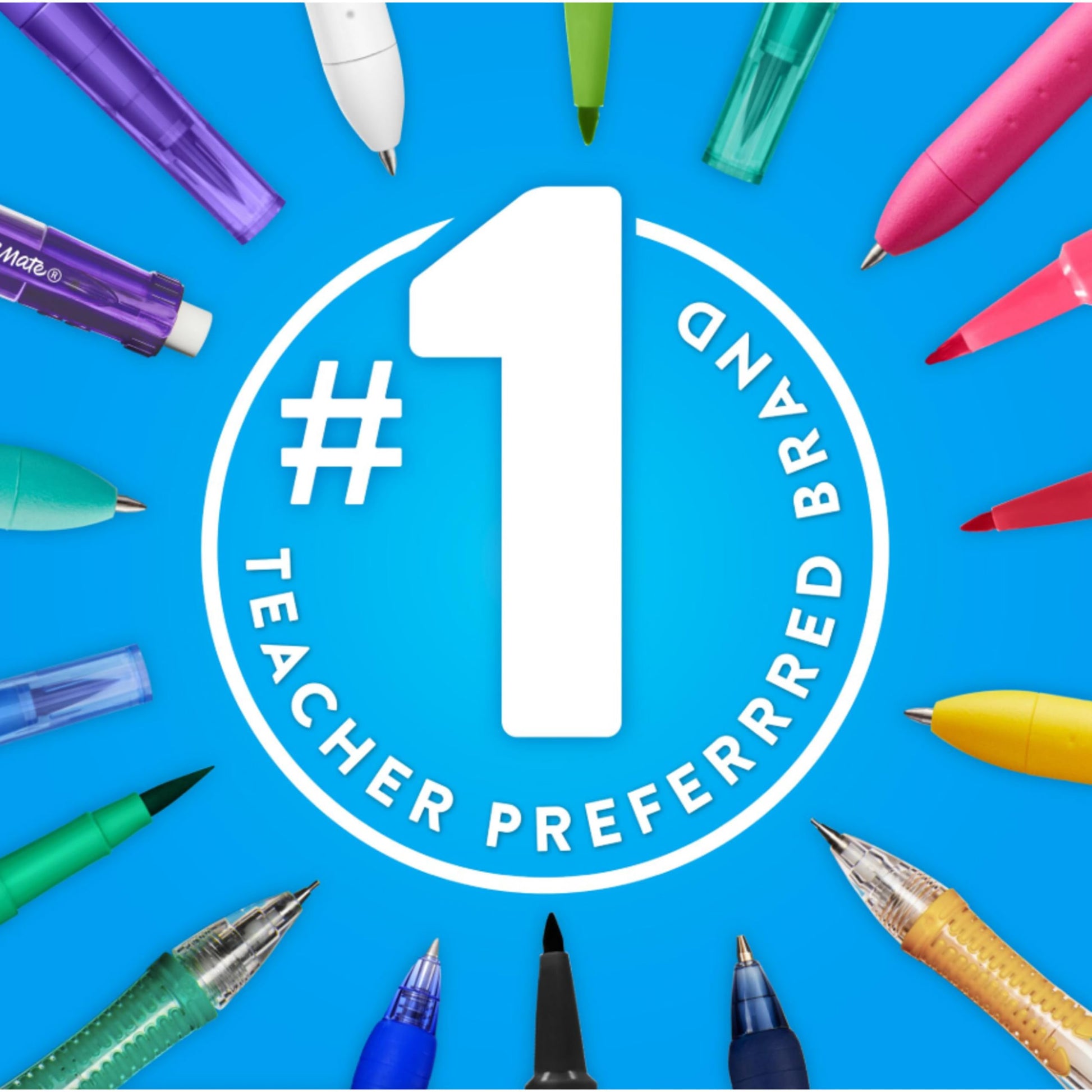 Paper Mate Pens Variety Pack, InkJoy Retractable Gel Pens, Flair Felt Tip, 28 Count - Assorted