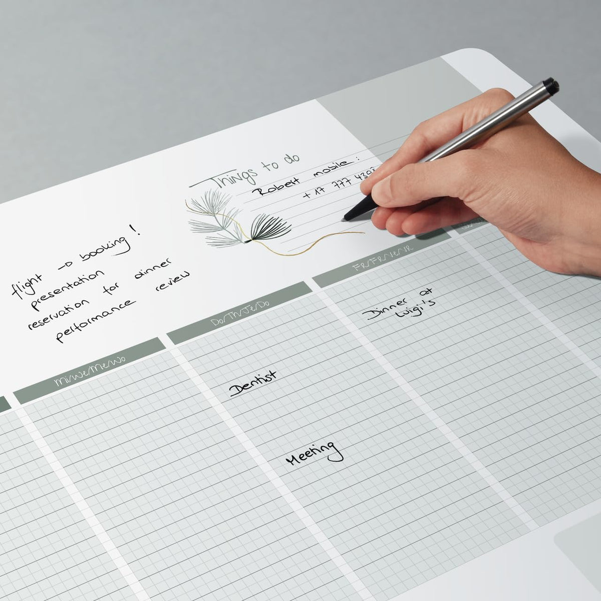 SIGEL Paper Desk Pad DIN A2 Weekly Plan Undated 30 Sheets