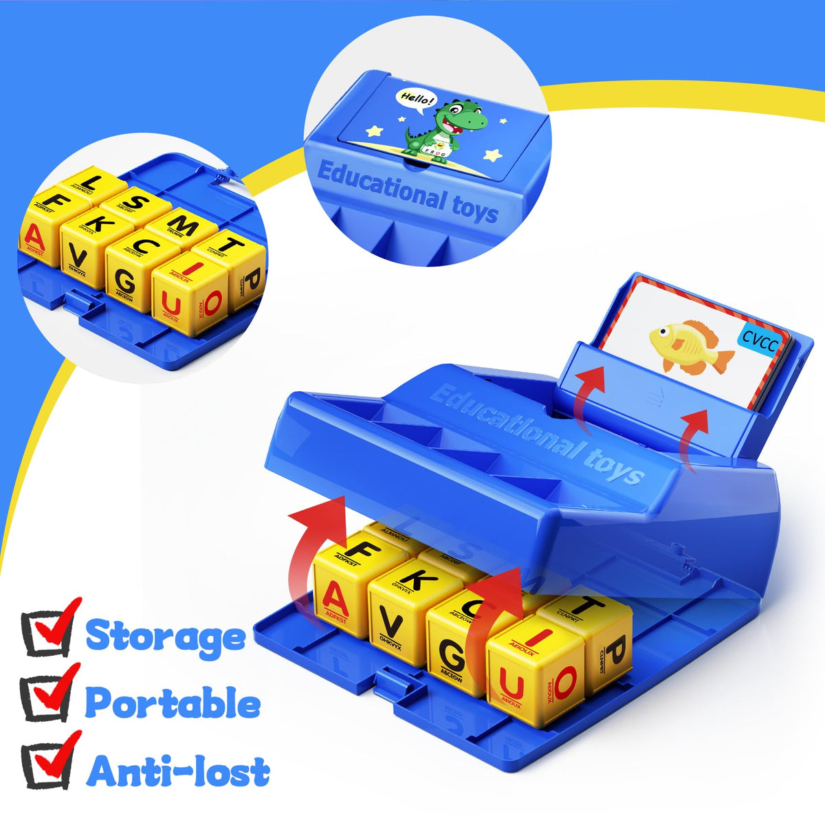 Montessori Matching Letter Game Toys for 3 4 5 Year Old Boy Girl Gifts Kids